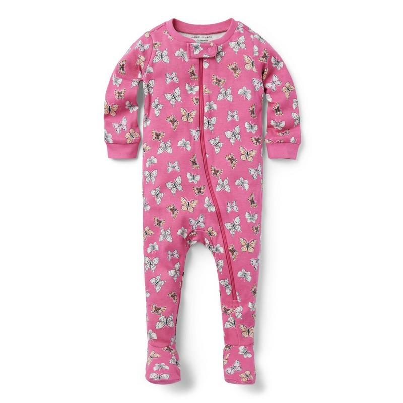 Baby Good Night Footed Pajama In Butterfly Skies - Janie And Jack